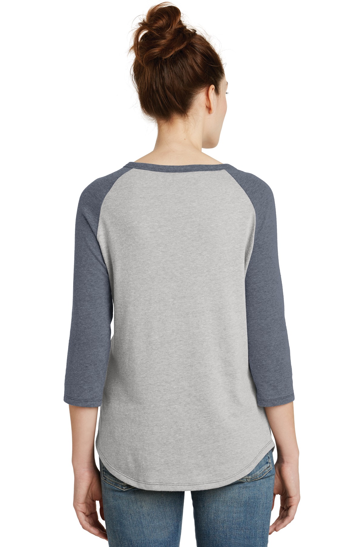 AA5060 Alternative Womens Outfield 3/4-Sleeve Vintage 50/50 Tee. AA5060 Alternative Womens Outfield 3/4-Sleeve Vintage 50/50 Tee. - Back Image