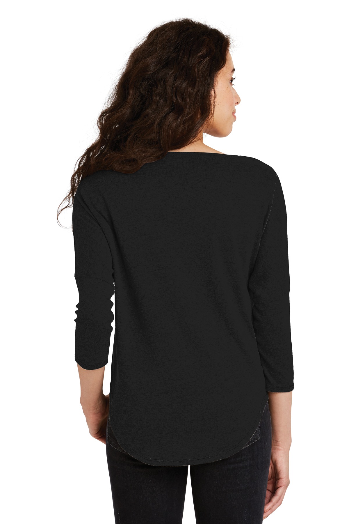 AA5062 Alternative Womens The Curveball Vintage 50/50 Tee. - Back Image