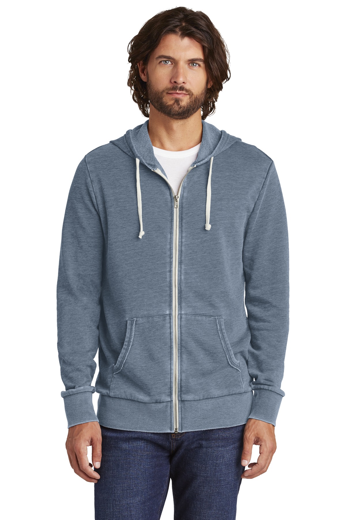 AA8636 Alternative Burnout Laid-Back Zip Hoodie. AA8636 Alternative Burnout Laid-Back Zip Hoodie.