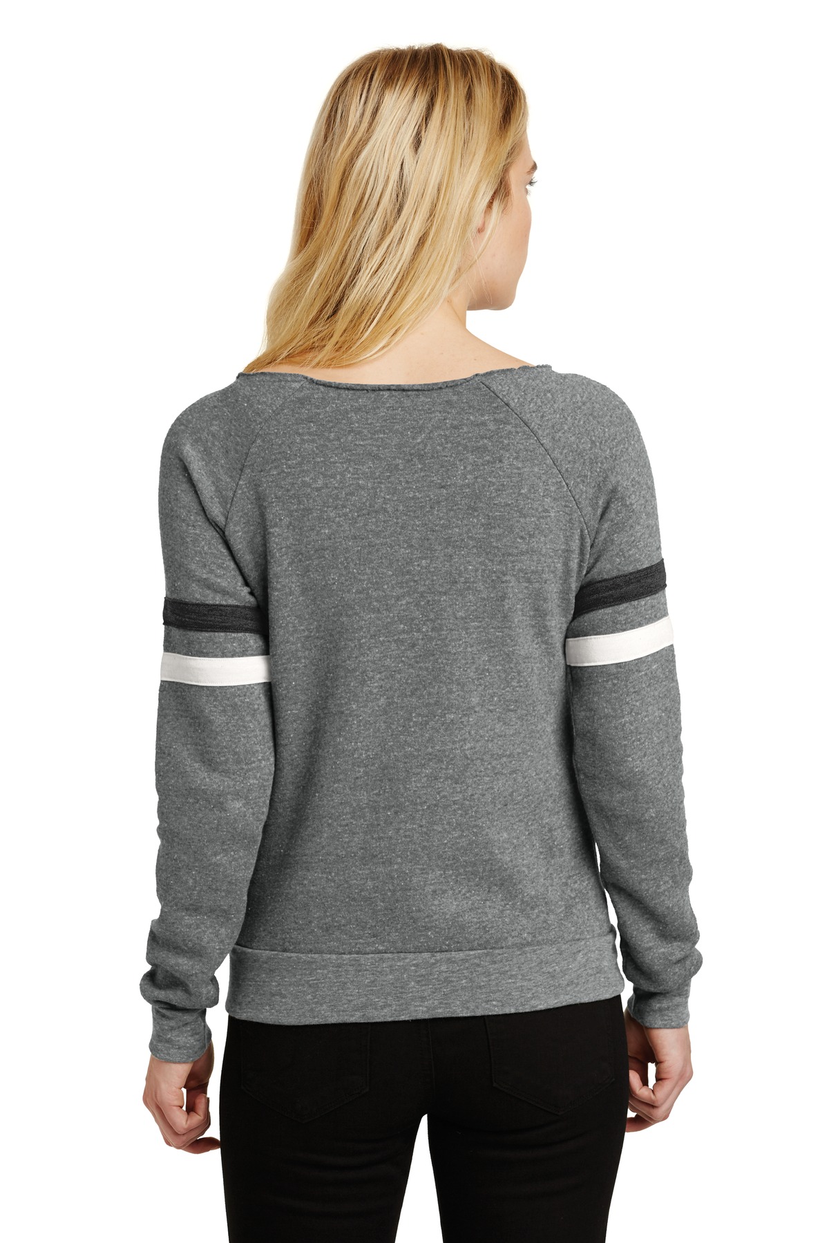 AA9583 Alternative Womens Maniac Sport Eco -Fleece Sweatshirt. - Back Image