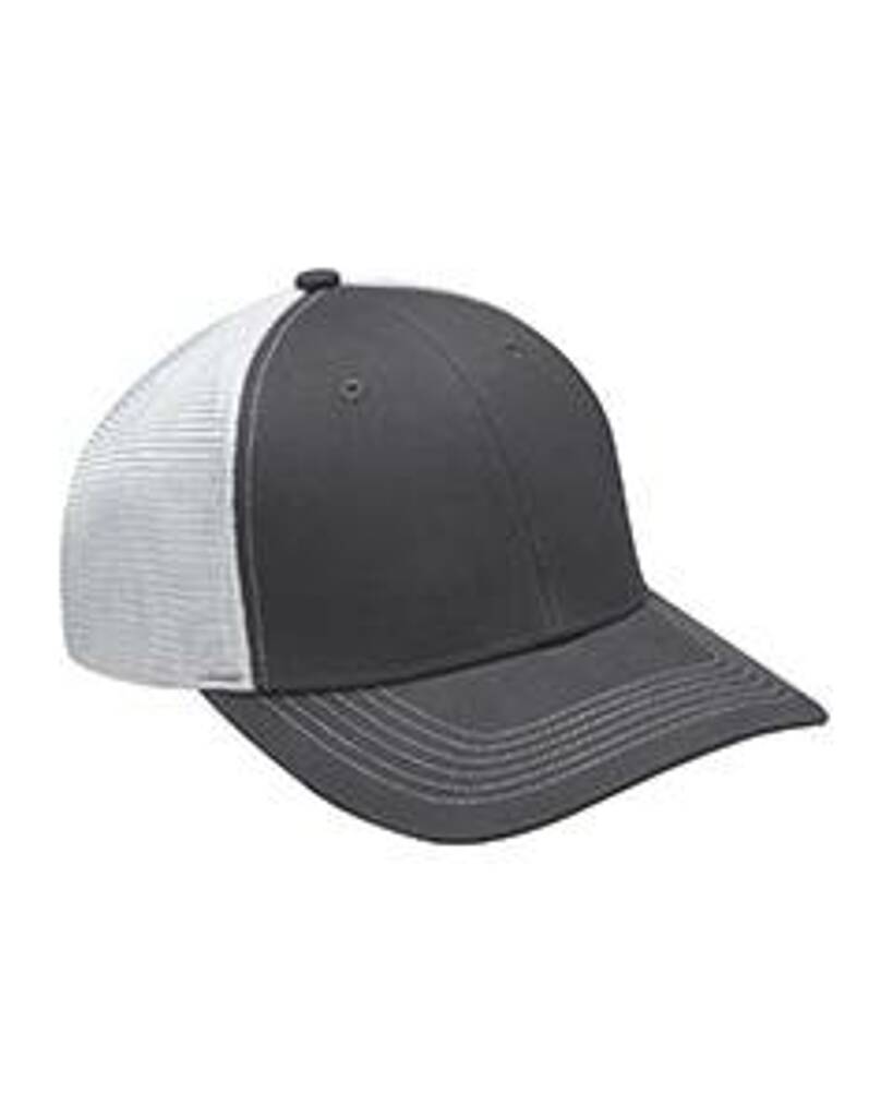 PR102 Adams Brushed Cotton/Soft Mesh Trucker Cap Zoom Image