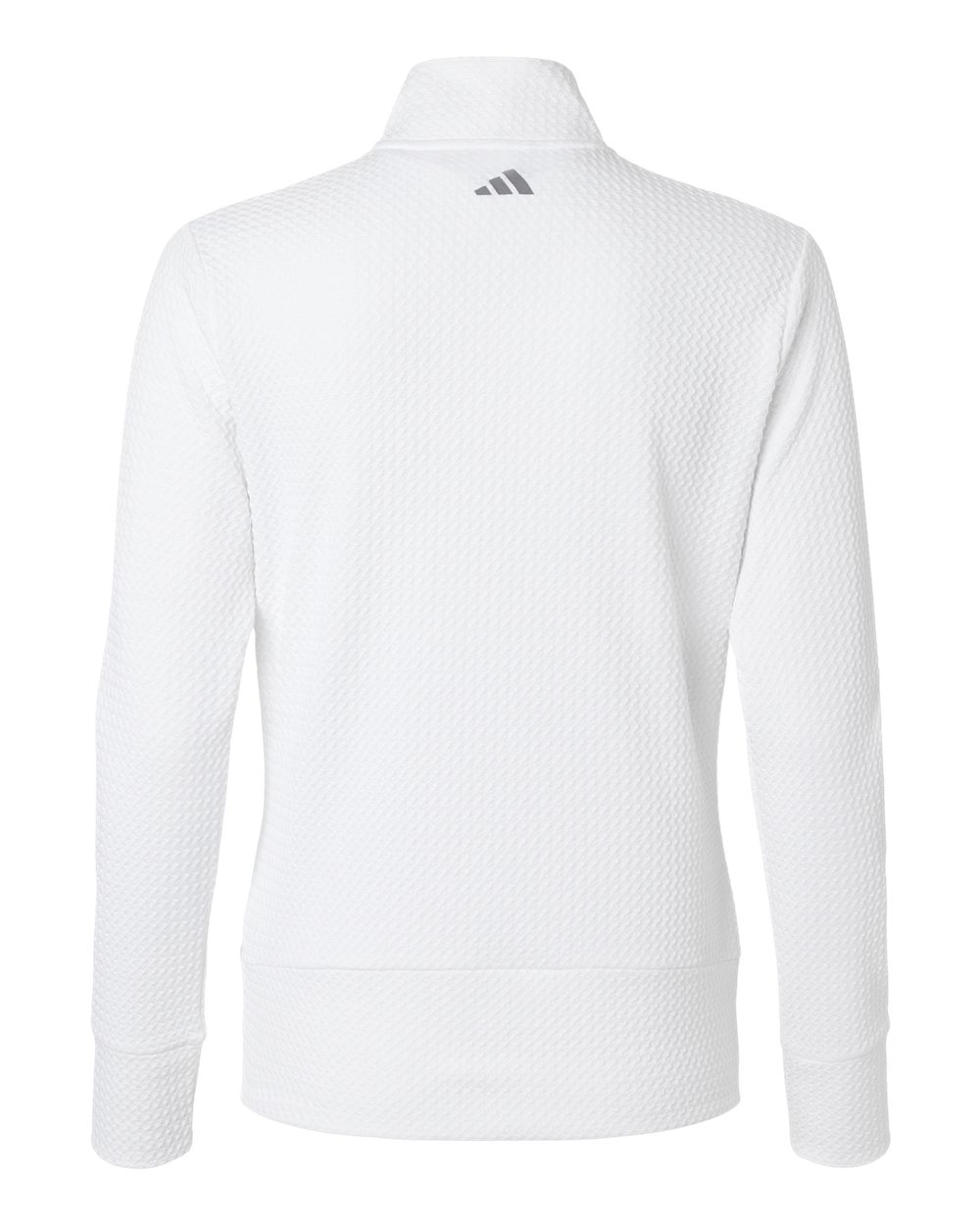 A1007 adidas Golf Womens Ultimate Textured Full-Zip Jacket - Back Image