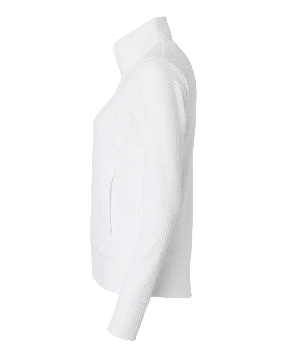A1007 adidas Golf Womens Ultimate Textured Full-Zip Jacket - Siide Image