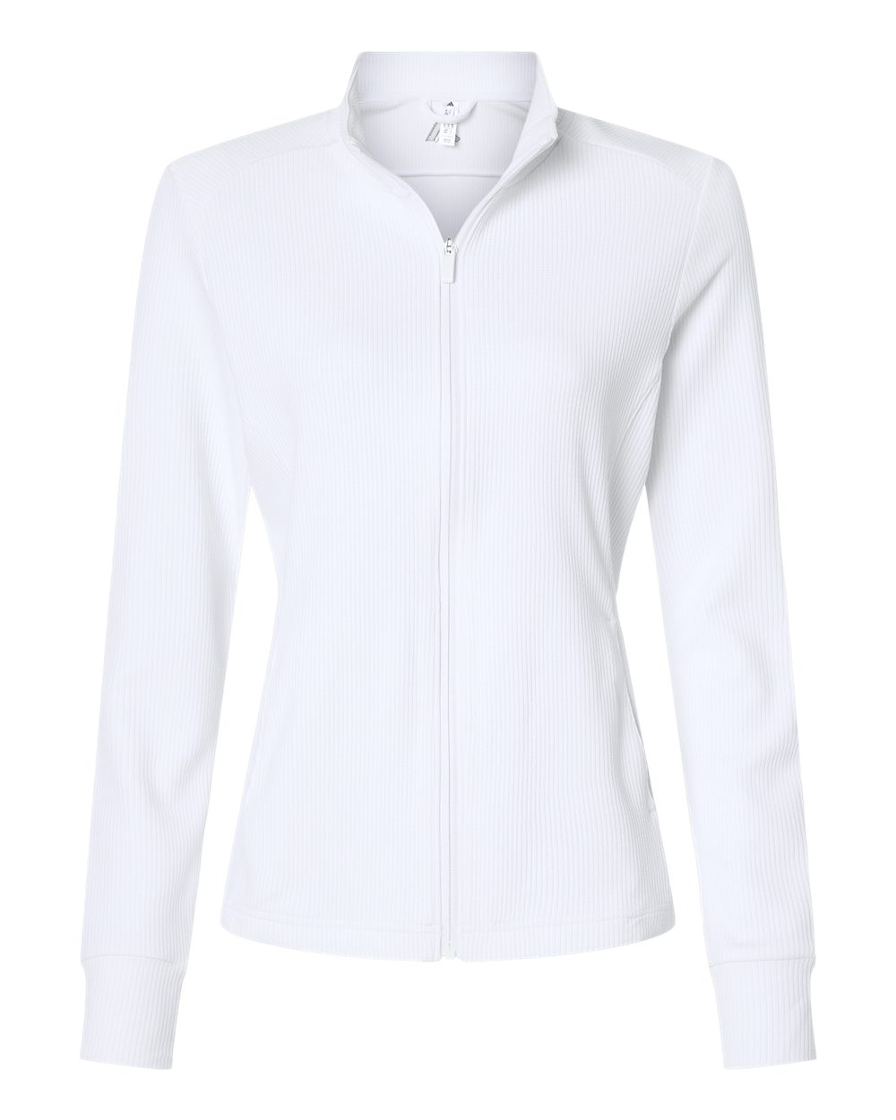 A1015 Adidas Golf Womens Performance Textured Full-Zip Jacket A1015 Adidas Golf Womens Performance Textured Full-Zip Jacket
