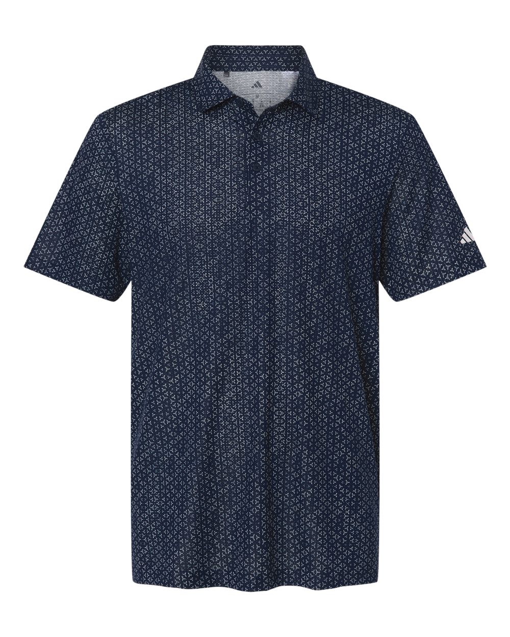 A2023 Adidas Golf Mens Ultimate365 Mesh Tango Print Climacool Polo A2023 Adidas Golf Mens Ultimate365 Mesh Tango Print Climacool Polo