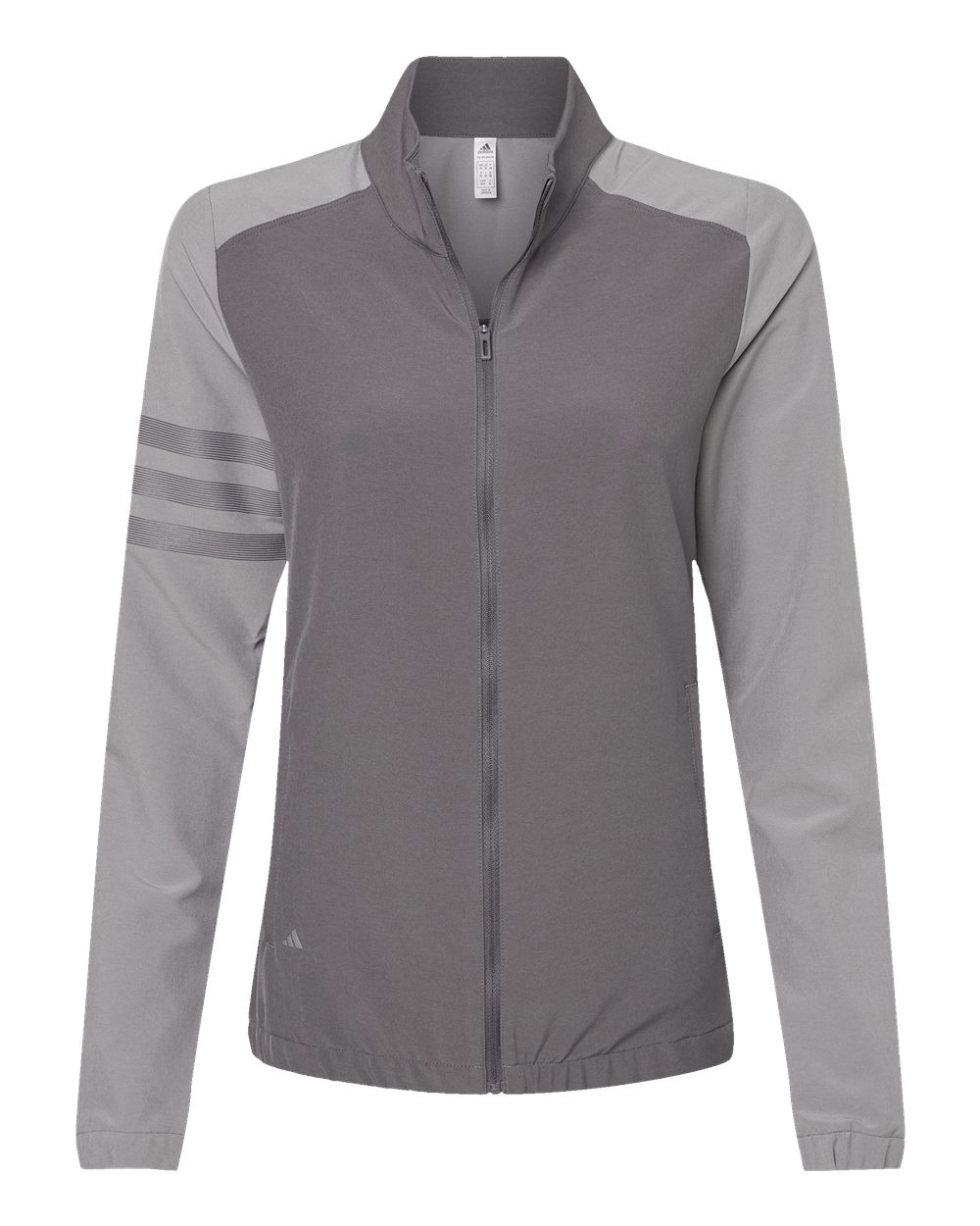 A268 adidas Golf Womens 3-Stripes Full-Zip Jacket