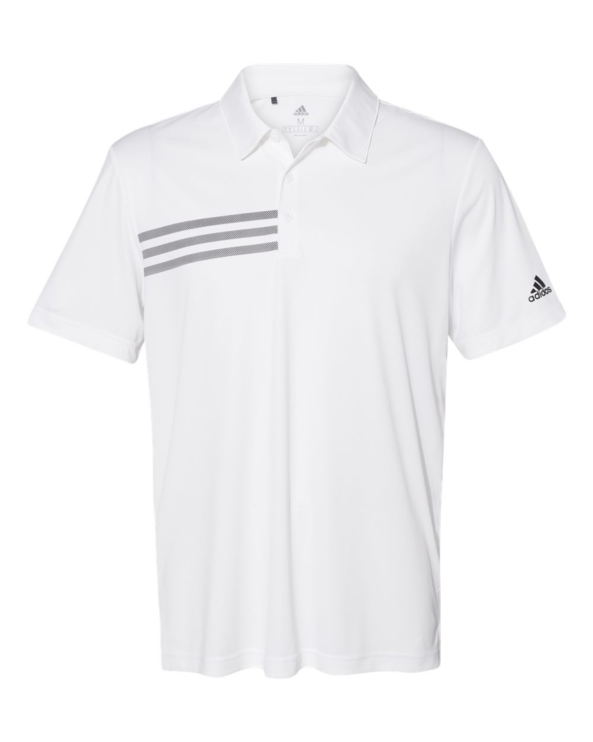A324 adidas Golf 3-Stripes Chest Sport Shirt A324 adidas Golf 3-Stripes Chest Sport Shirt