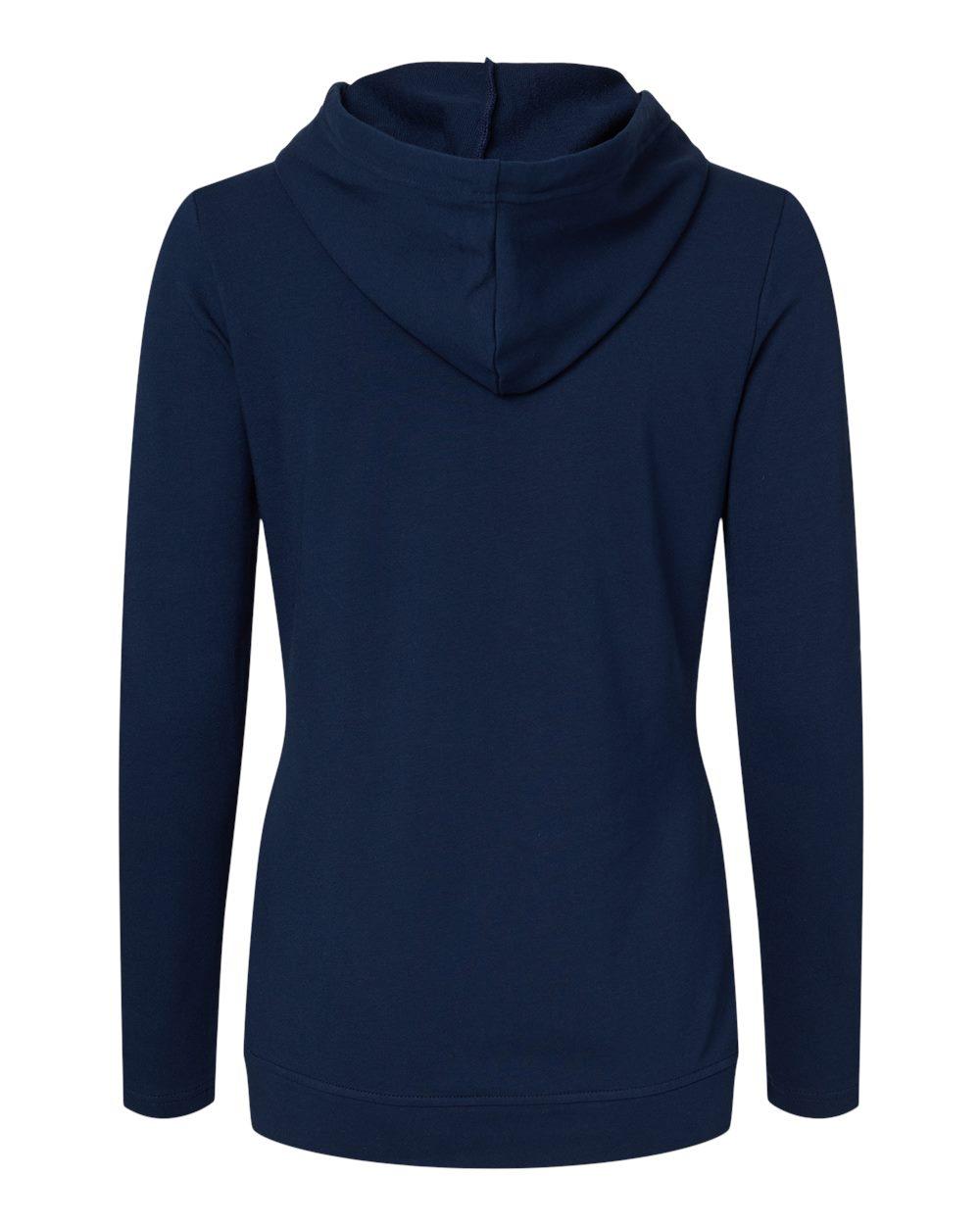 A451 adidas Golf Womens Lightweight Hooded Sweatshirt - Back Image