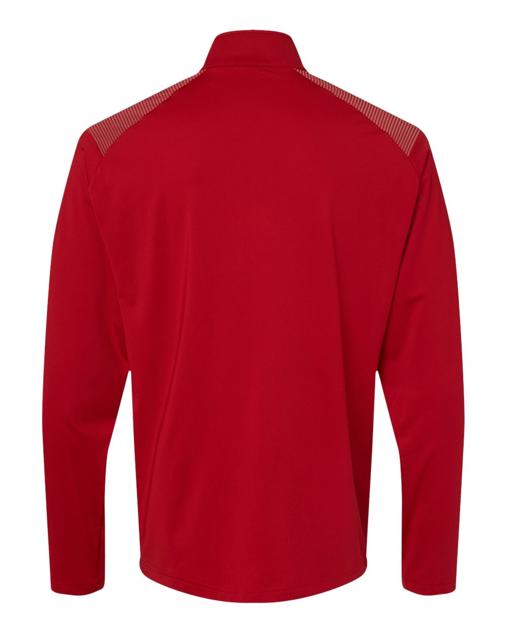 A520 adidas Golf Shoulder Stripe Quarter-Zip Pullover - Back Image