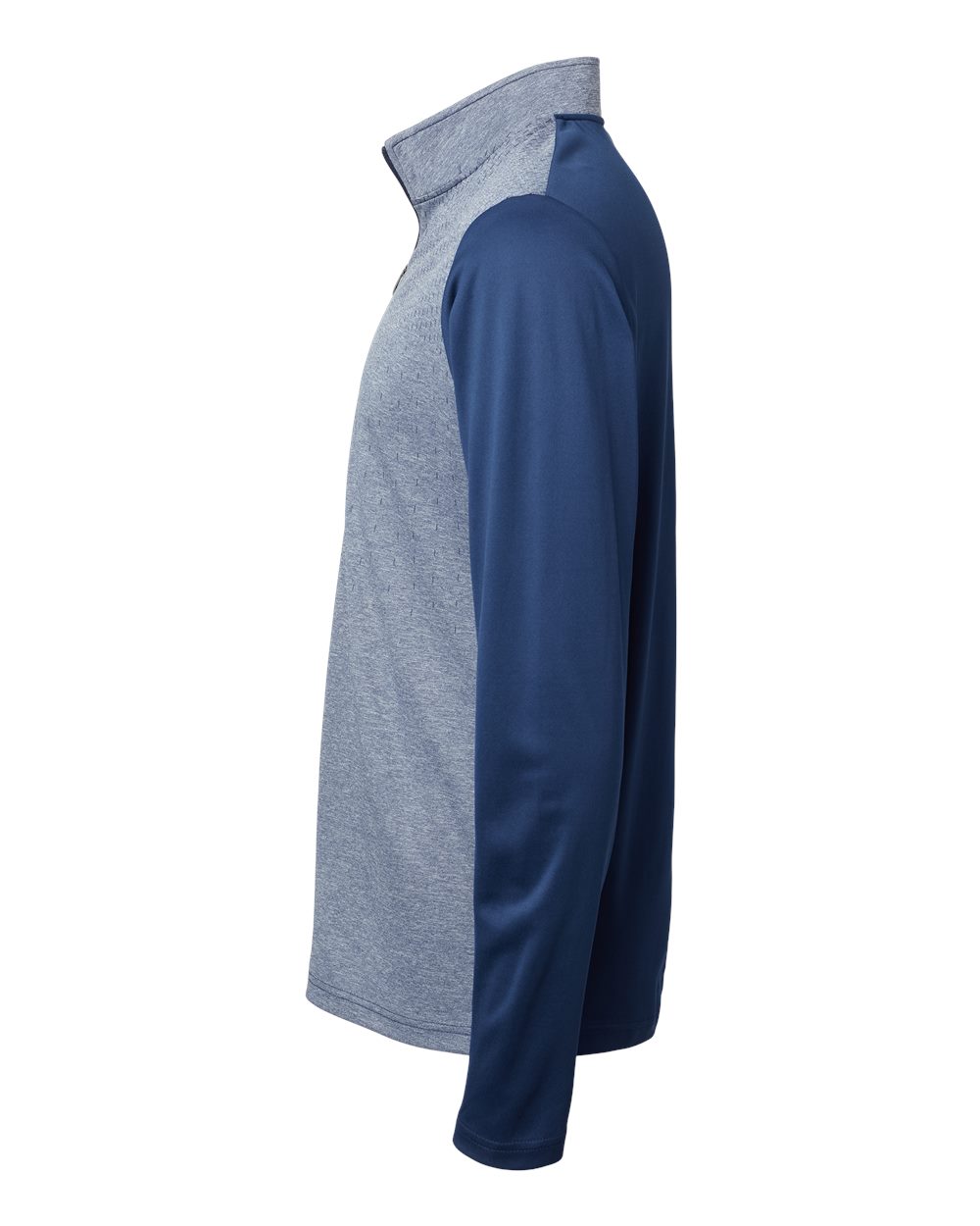 A522 adidas Golf Heather Block Print Quarter-Zip Pullover - Siide Image