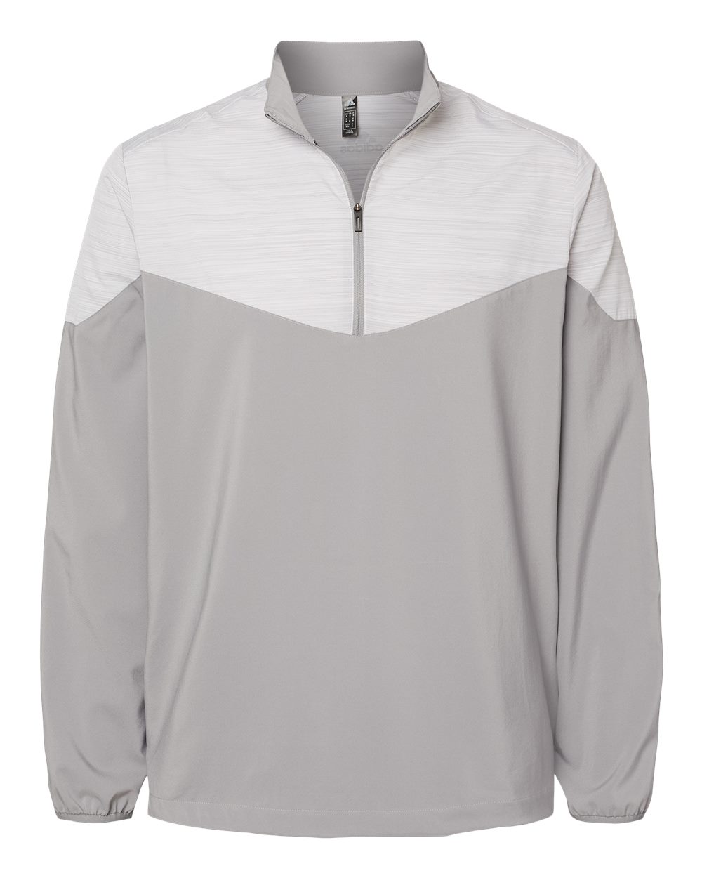 A546 adidas Golf Heather Chevron Quarter-Zip Windshirt
