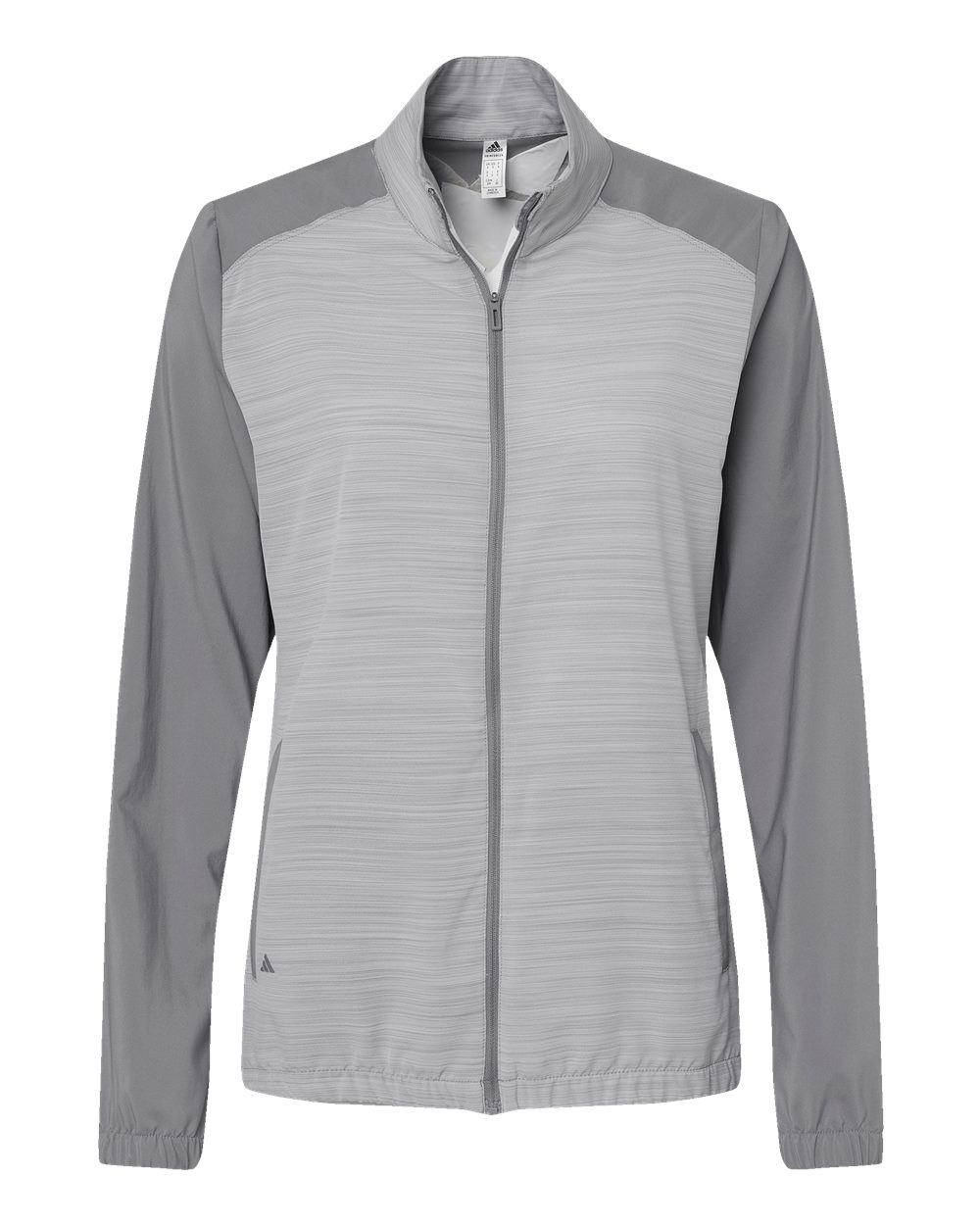 A547 adidas Golf Womens Heather Block Full-Zip Windshirt