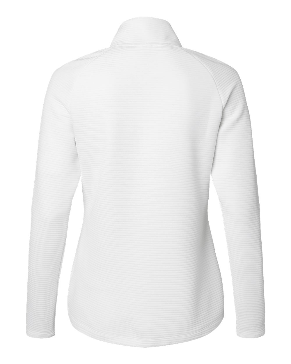 A589 adidas Golf Womens Spacer Quarter-Zip Pullover - Back Image