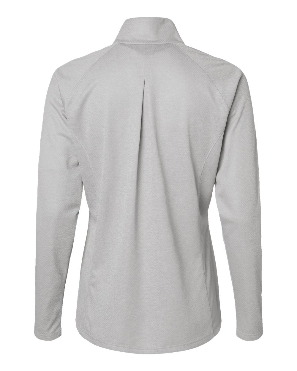 A594 adidas Golf Womens Space Dyed Quarter-Zip Pullover - Back Image