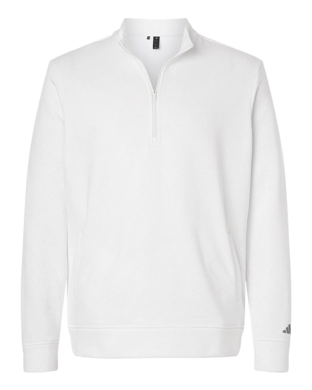 A721 Adidas Golf Mens Elevated Fleece Quarter-Zip Pullover A721 Adidas Golf Mens Elevated Fleece Quarter-Zip Pullover