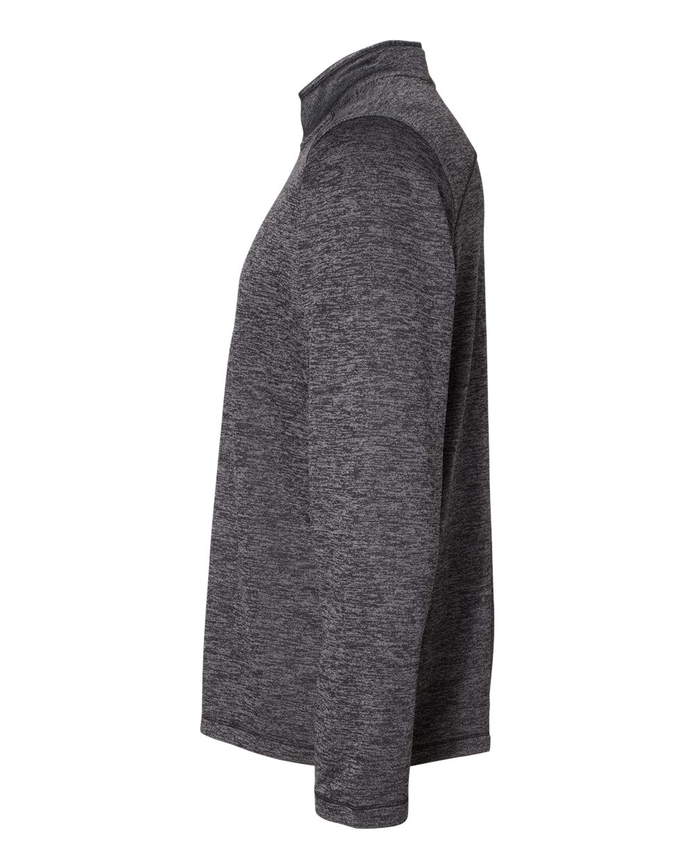A284 adidas Golf Brushed Terry Heathered Quarter-Zip Pullover - Siide Image