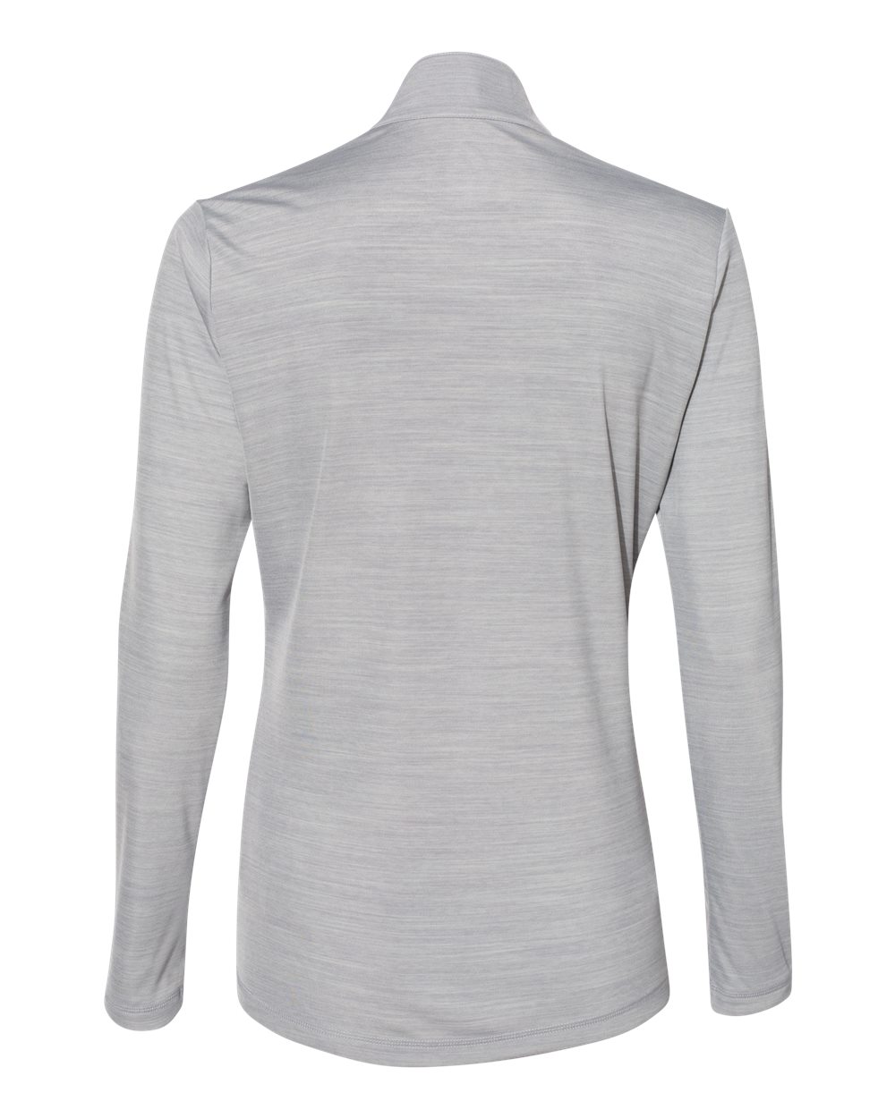A476 adidas Golf Womens Lightweight Mélange Quarter-Zip Pullover - Back Image