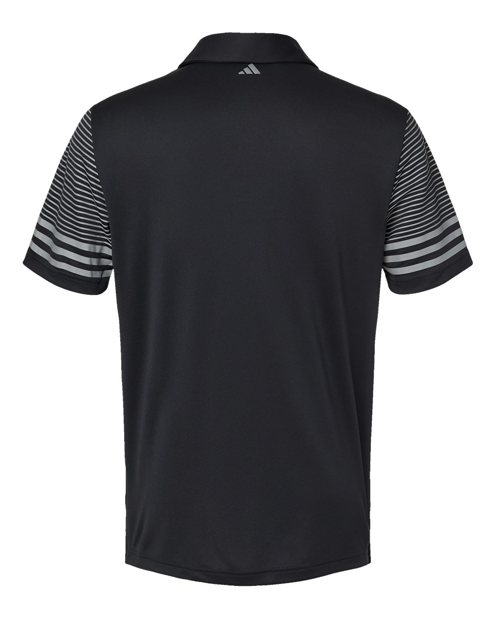 A490 adidas Golf Striped Sleeve Sport Shirt - Back Image