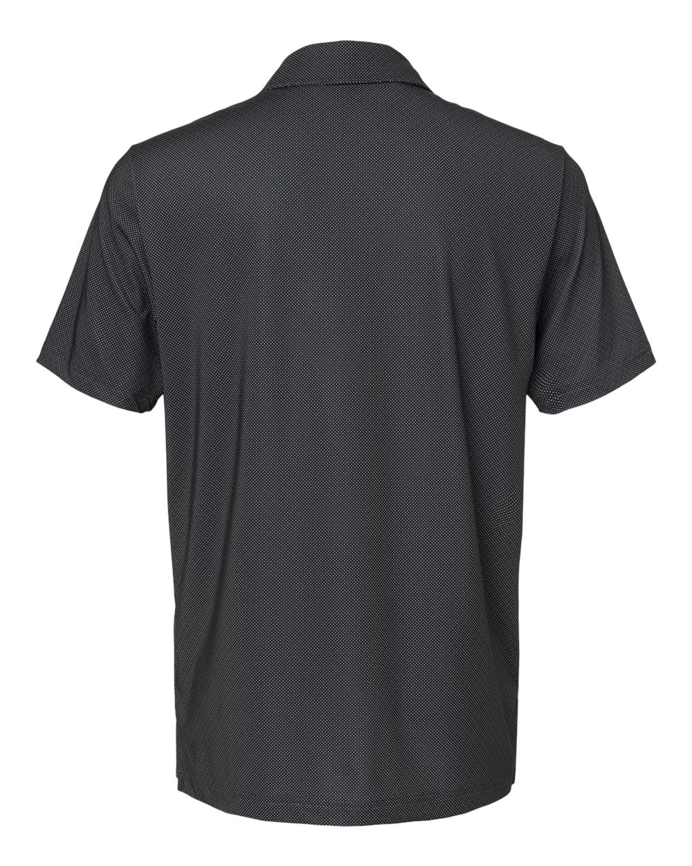 A498 adidas Golf Diamond Dot Print Sport Shirt - Back Image