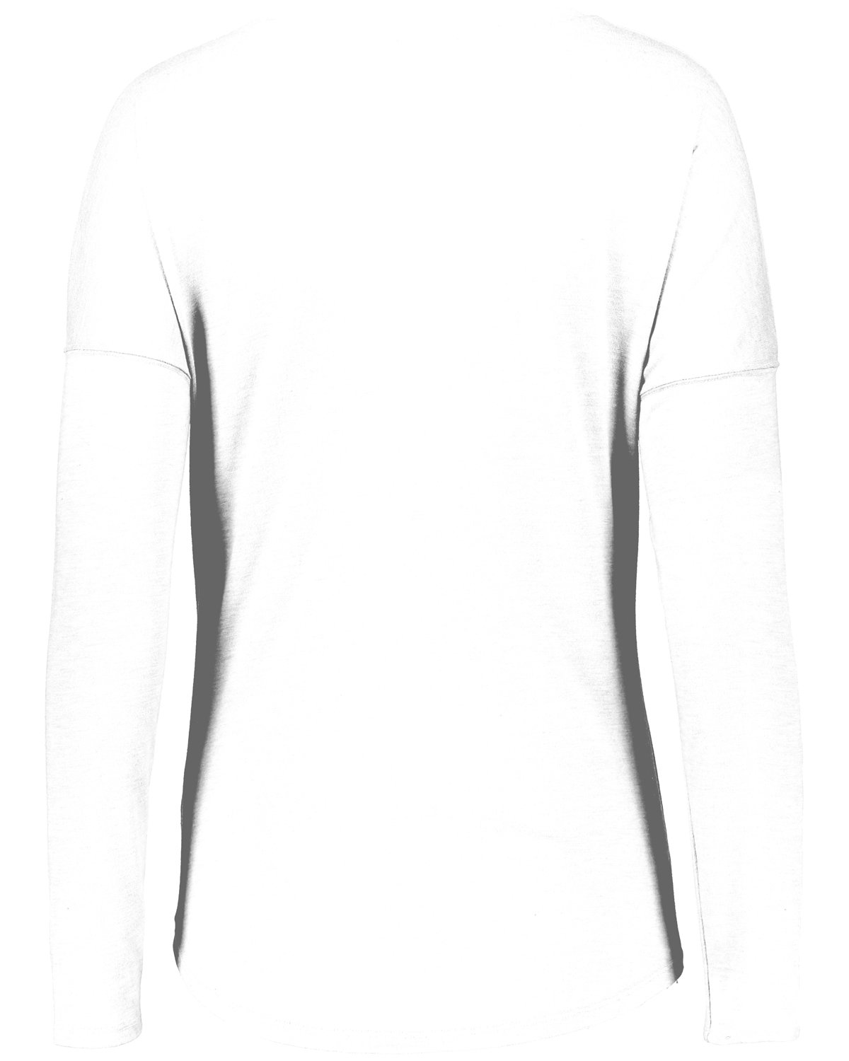 AG3077 Augusta Sportswear Ladies Tri-Blend Long Slevee T-Shirt - Back Image