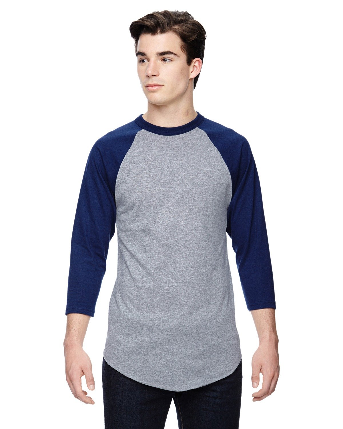 AG4420 Augusta Sportswear Adult 3/4-Sleeve Baseball Jersey Zoom Image