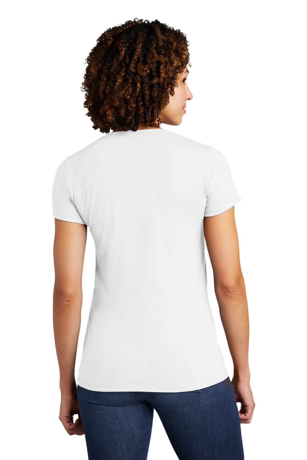 AL2008 AllMade Womens Tri-Blend Tee - Back Image