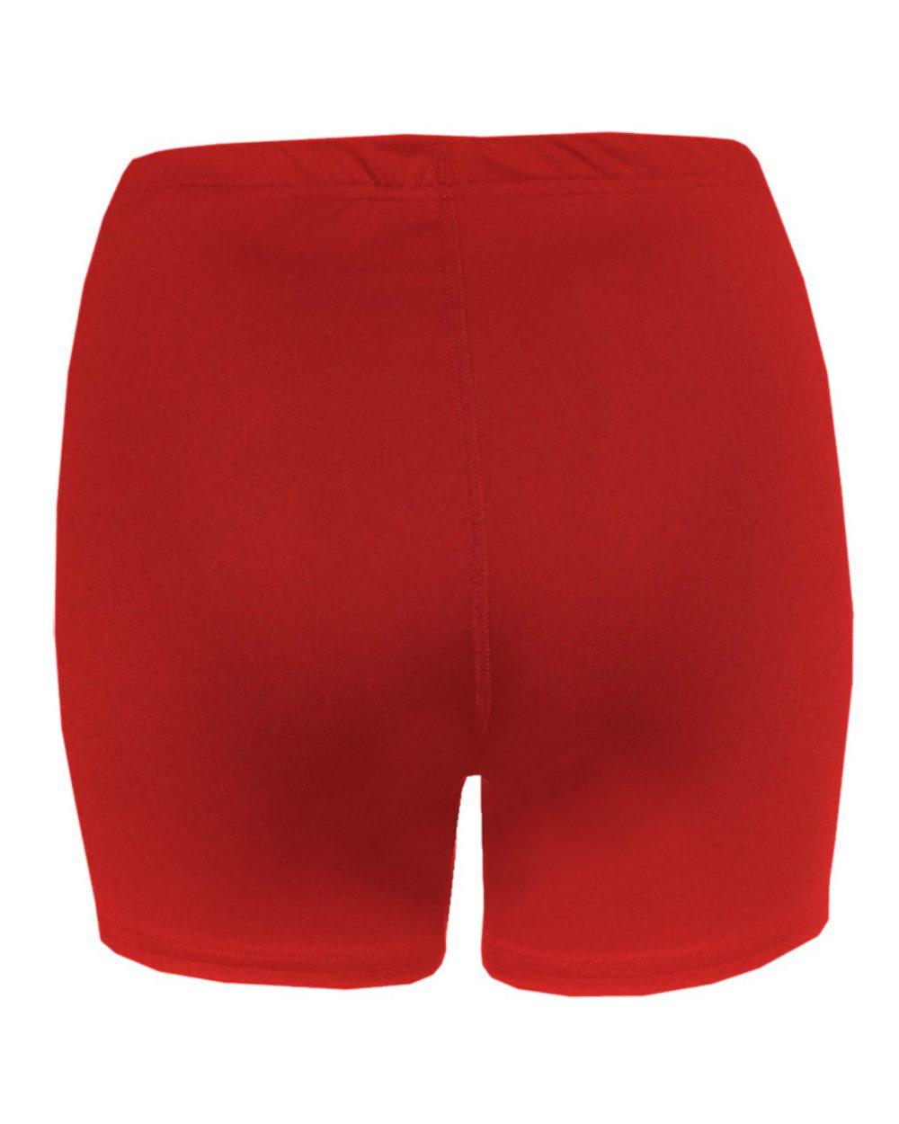 4614 Alleson Athletic Womens Compression 4 Inseam Shorts - Back Image