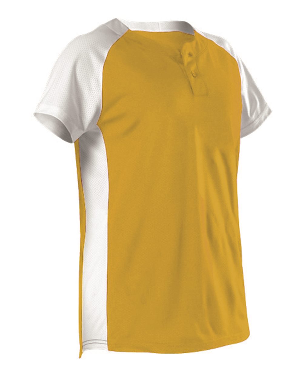 522PDWG Alleson Athletic Girls Two Button Fastpitch Jersey - Siide Image