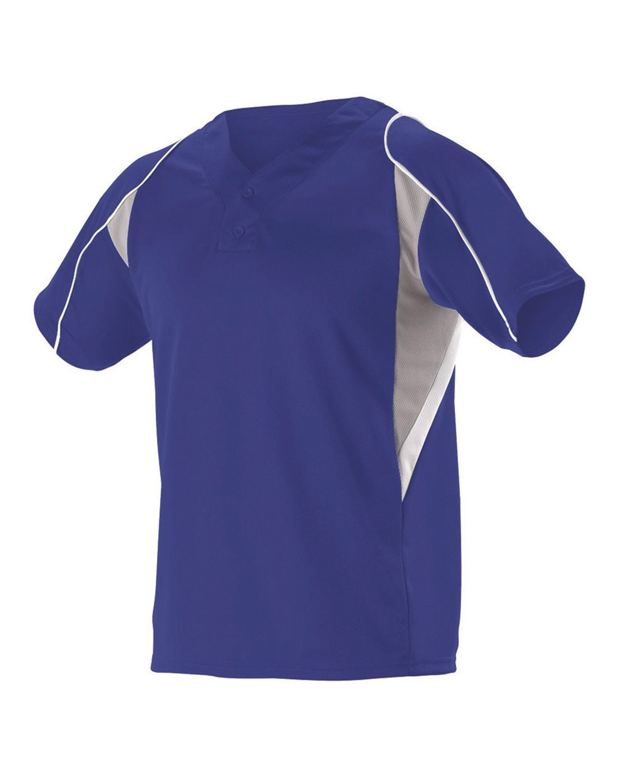 529Y Alleson Athletic Youth Two Button Henley Baseball Jersey 529Y Alleson Athletic Youth Two Button Henley Baseball Jersey