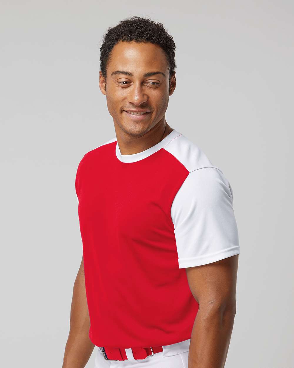 532CJ Alleson Athletic Crewneck Baseball Jersey - Siide Image