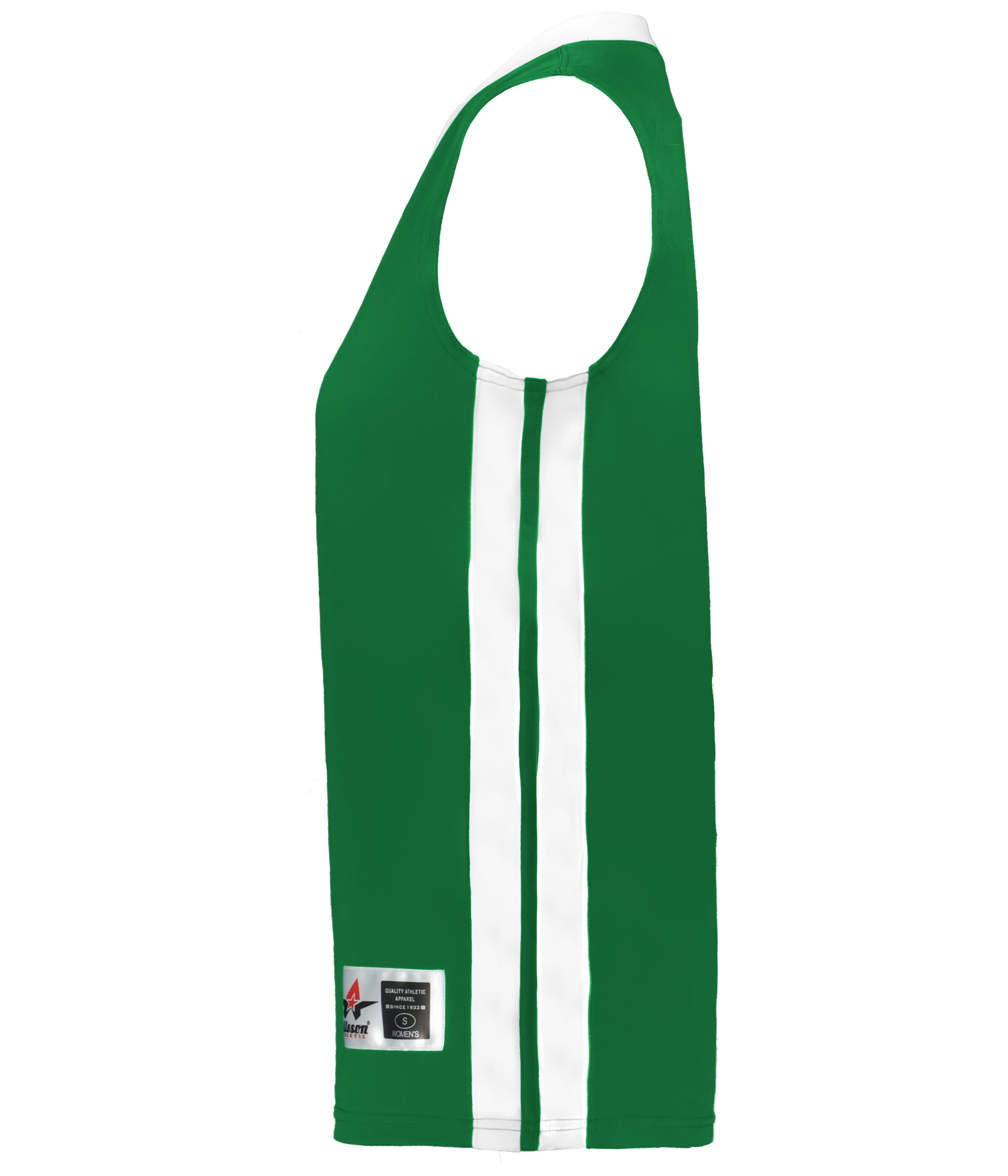 538JW Alleson Athletic Womens Single Ply Basketball Jersey - Siide Image