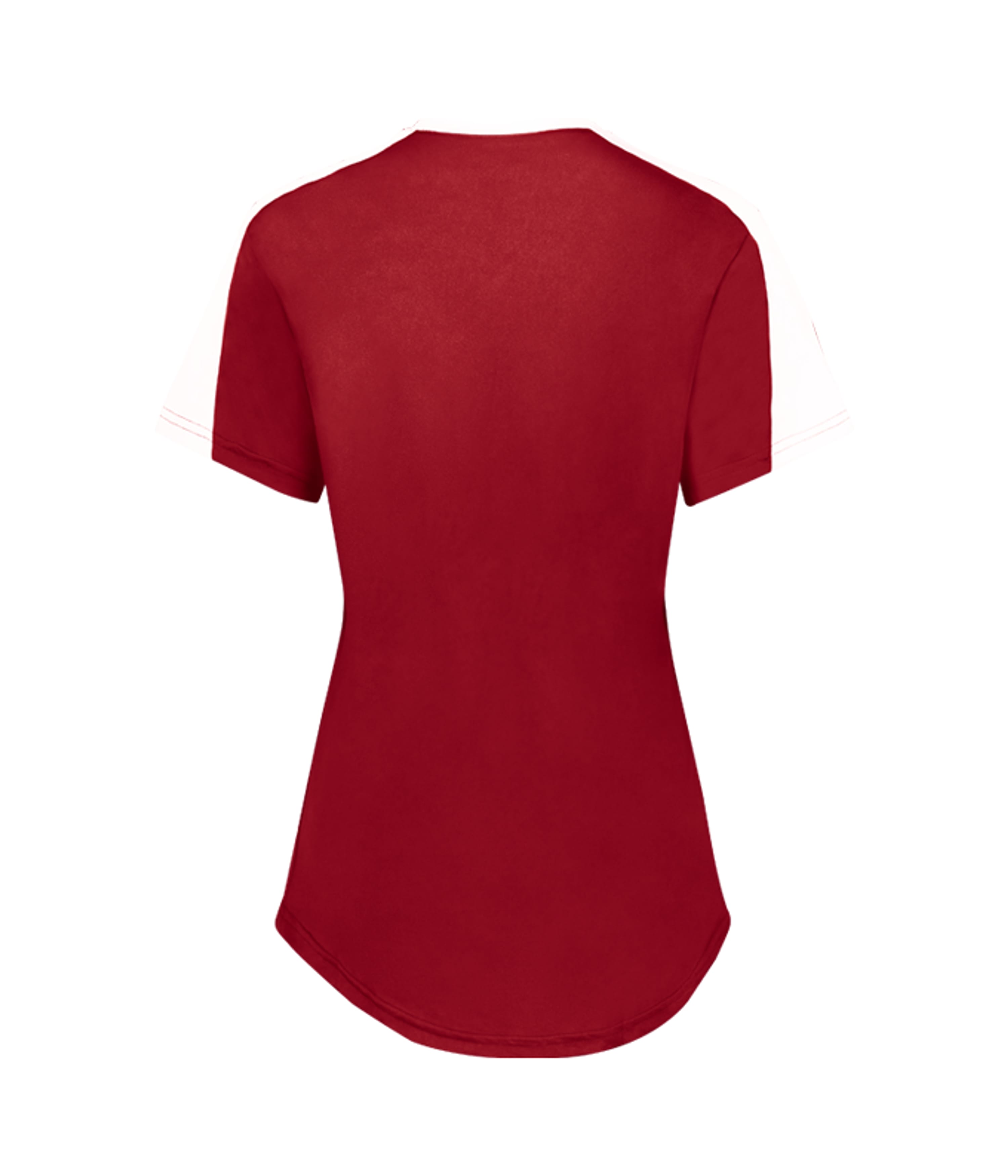 558VG Alleson Athletic Girls V-Neck Fastpitch Jersey - Back Image