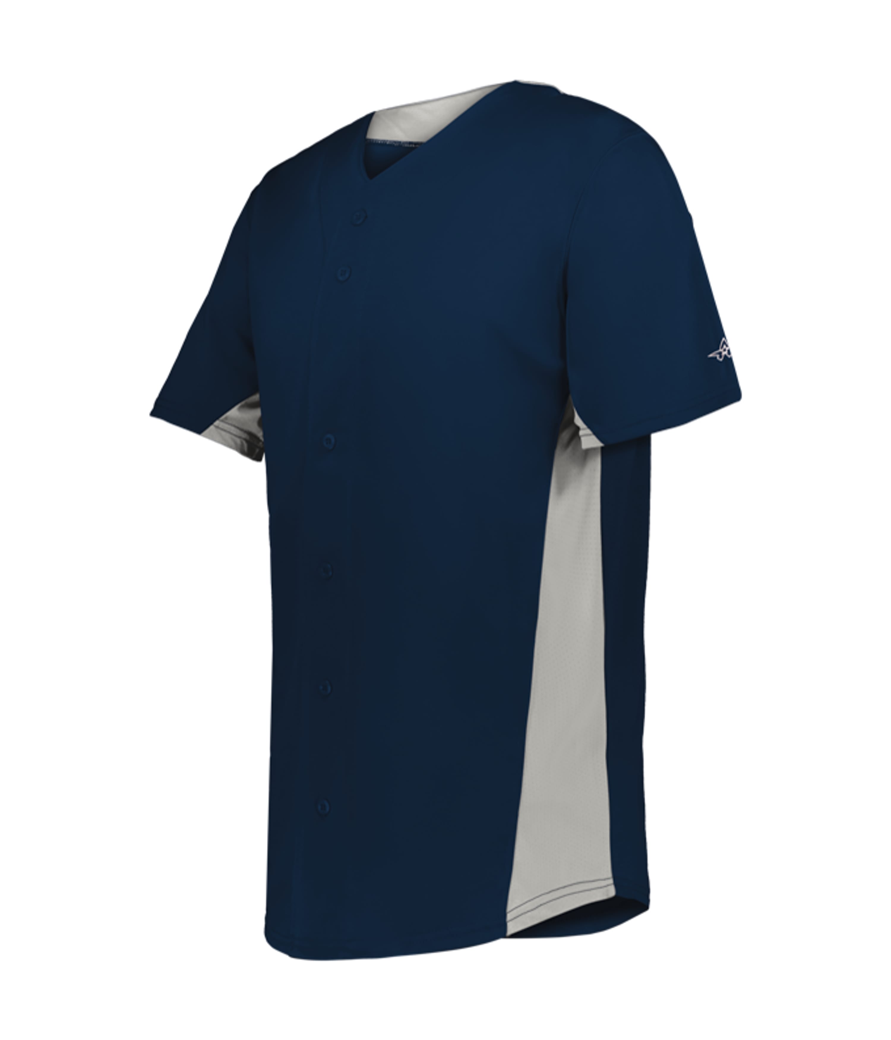 566BFJ Alleson Athletic Crush Full Button Baseball Jersey - Back Image