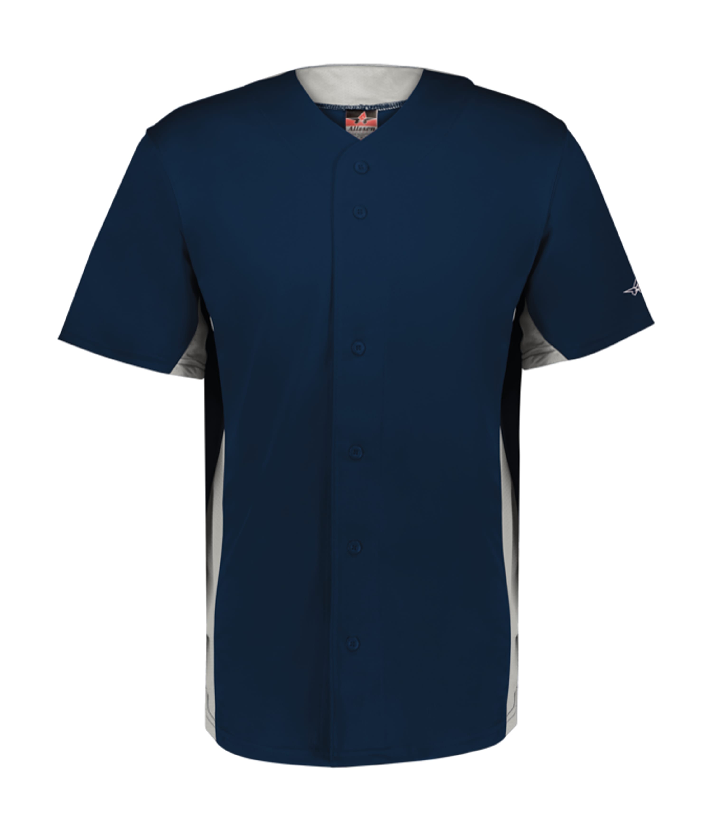 566BFJ Alleson Athletic Crush Full Button Baseball Jersey - Siide Image