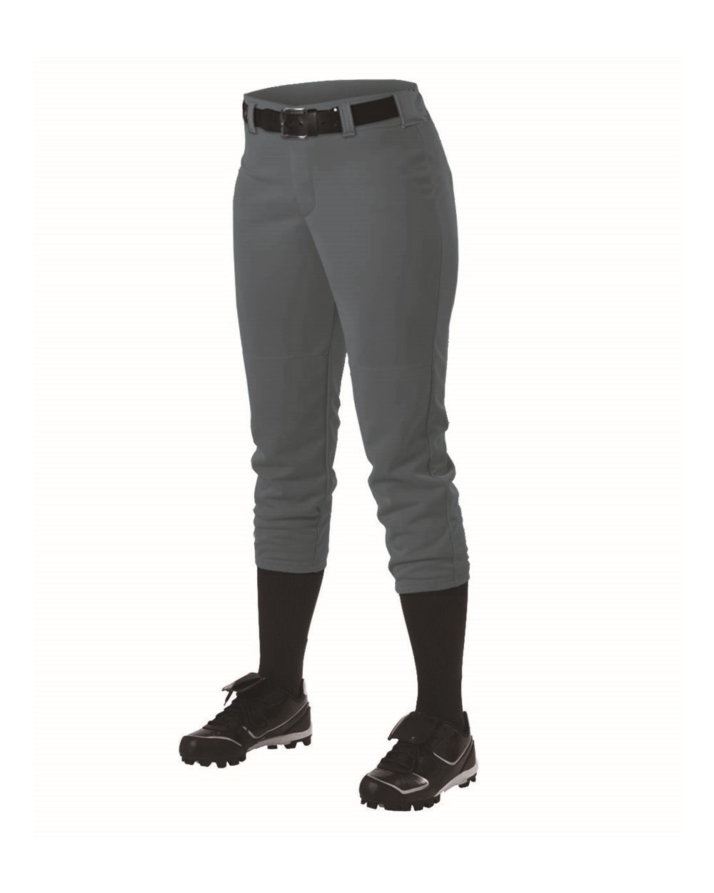 605PBW Alleson Athletic Womens Belt Loop Fast-Pitch Pants - Siide Image