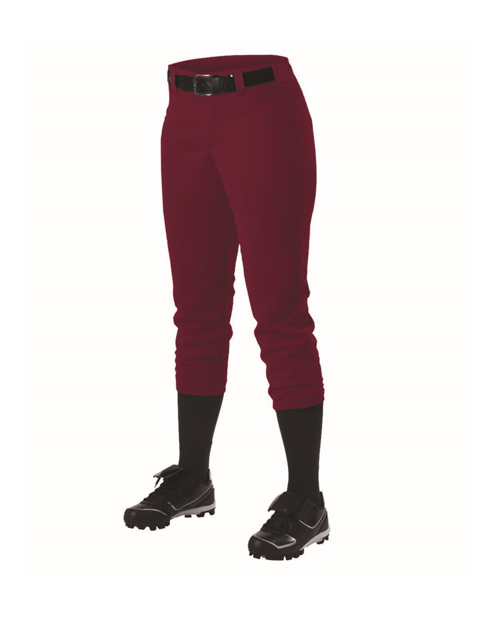 605PBW Alleson Athletic Womens Belt Loop Fast-Pitch Pants 605PBW Alleson Athletic Womens Belt Loop Fast-Pitch Pants - Siide Image