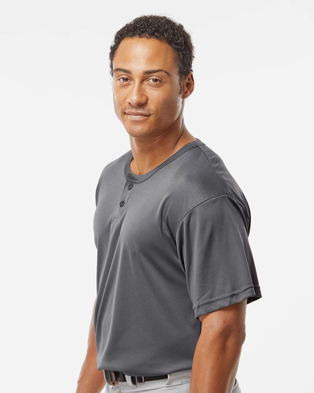 7930 Alleson Athletic B-Core Placket Jersey - Siide Image