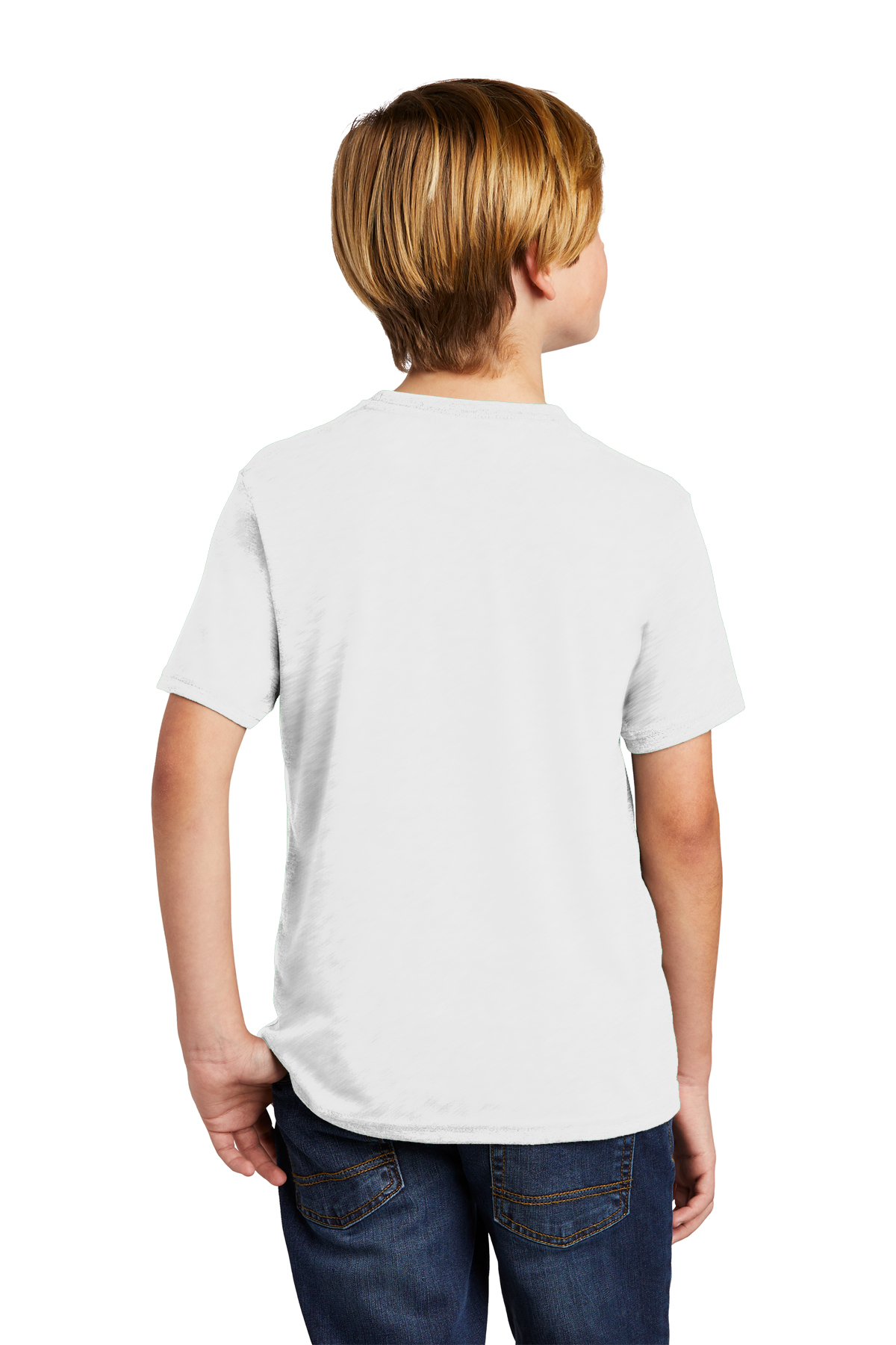 AL207 AllMade Youth Tri-Blend Tee - Back Image