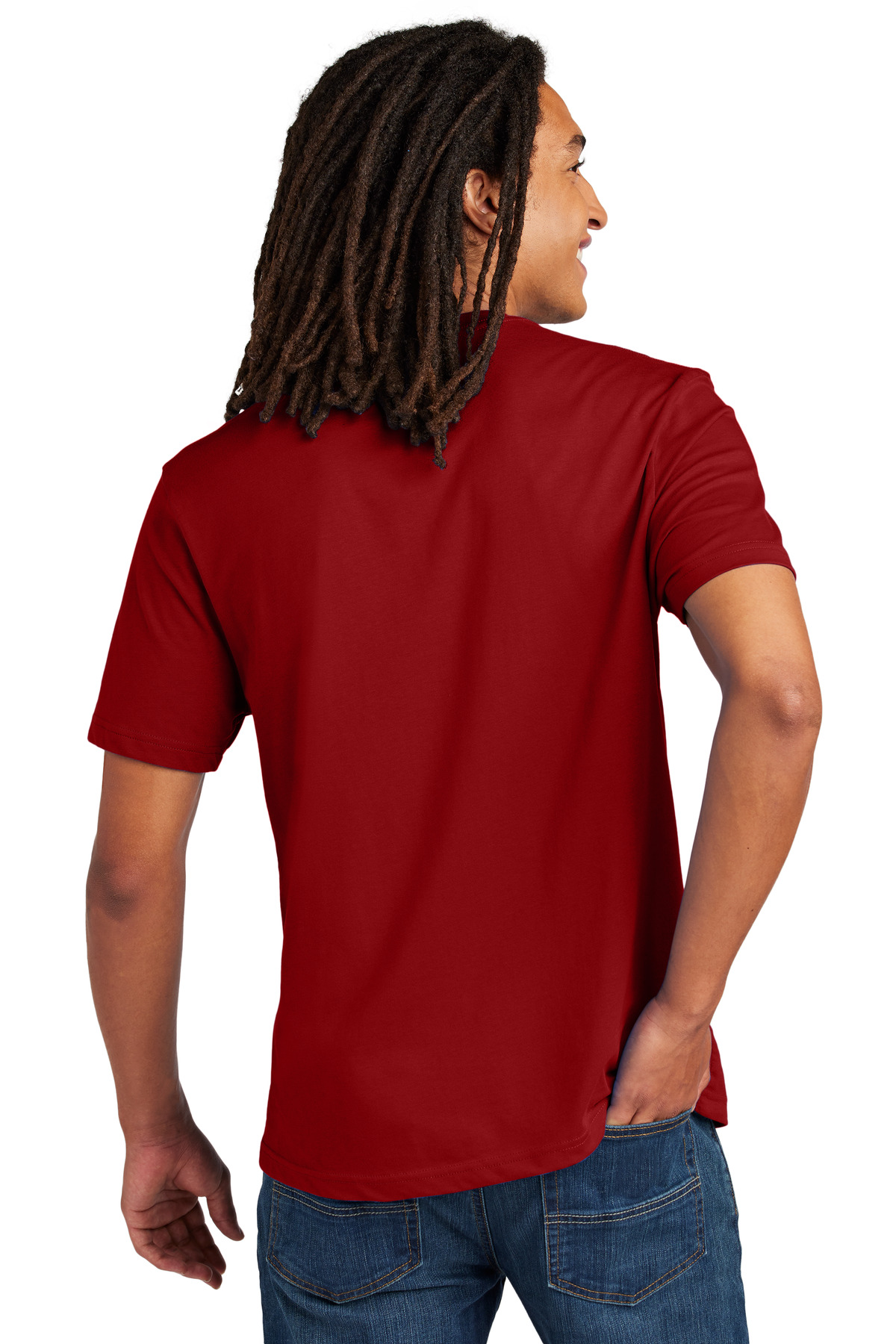 AL3000 AllMade Unisex Heavyweight Recycled Cotton Tee - Back Image