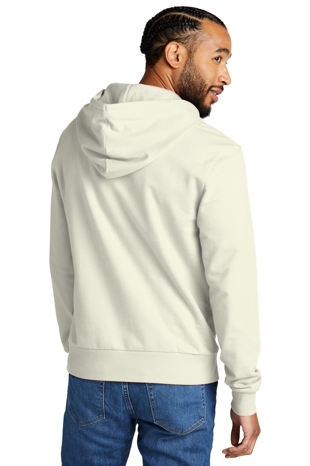 AL4000 AllMade Unisex French Terry Pullover Hoodie - Back Image