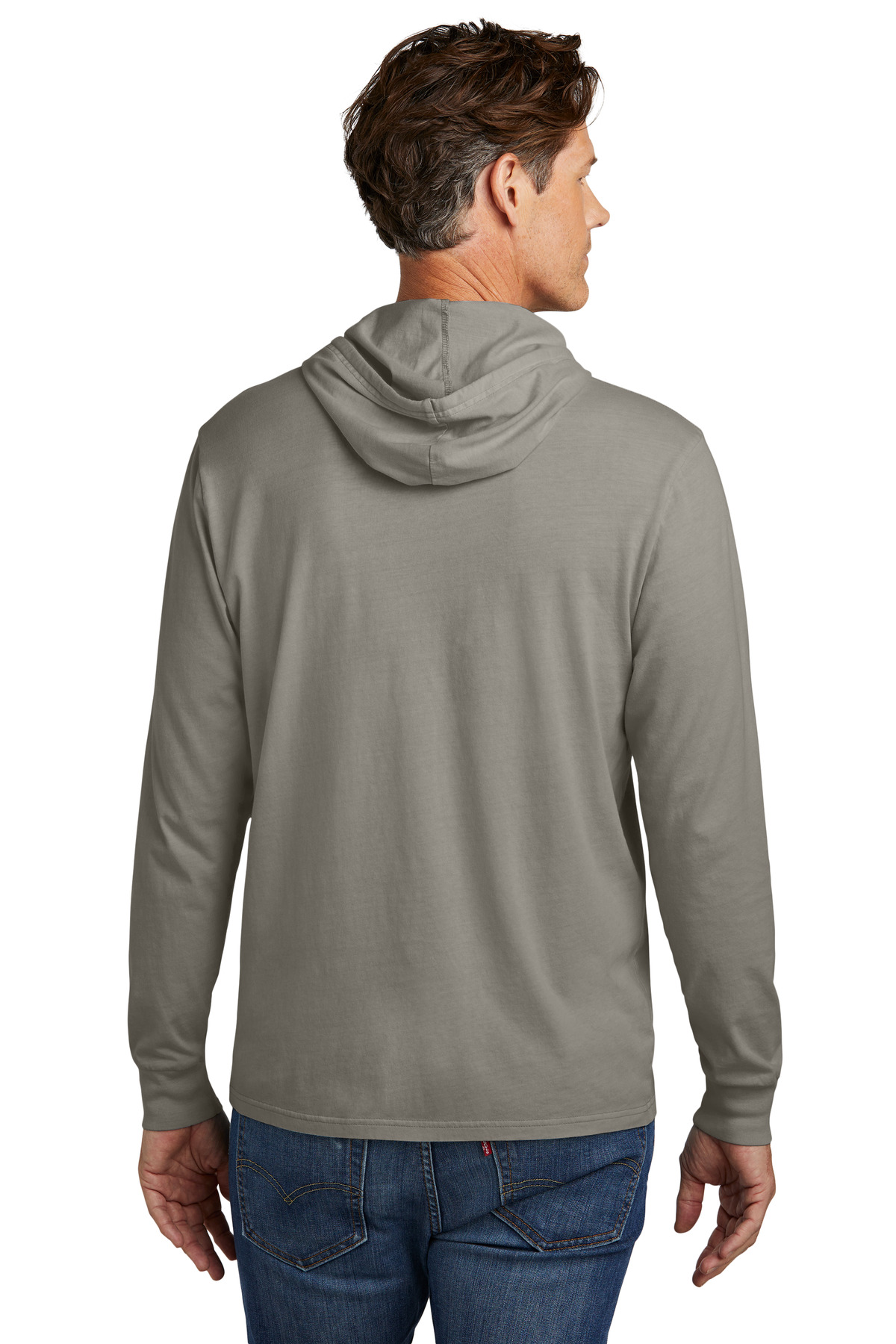 AL6305 AllMade Unisex Mineral Dye Organic Cotton Hoodie Tee - Back Image
