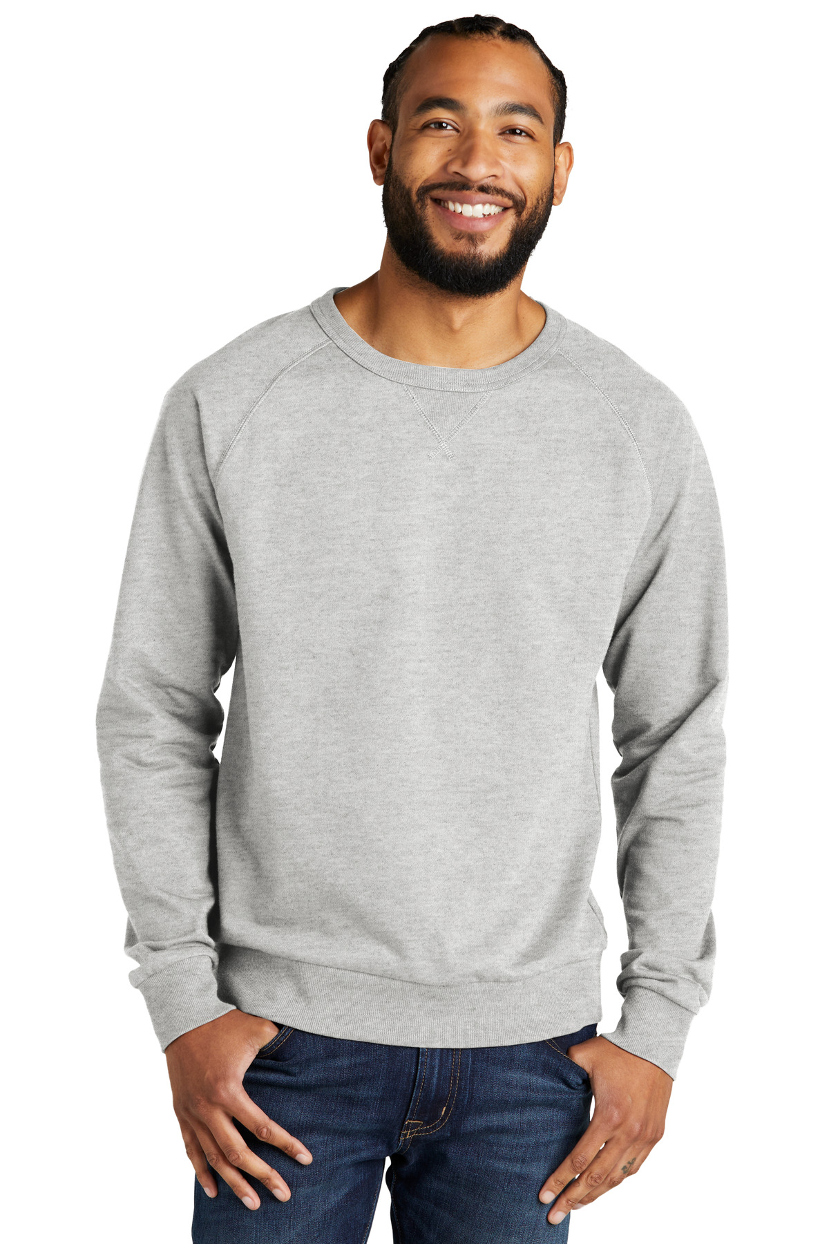 AL4004 AllMade Unisex French Terry Crewneck Sweatshirt AL4004 AllMade Unisex French Terry Crewneck Sweatshirt