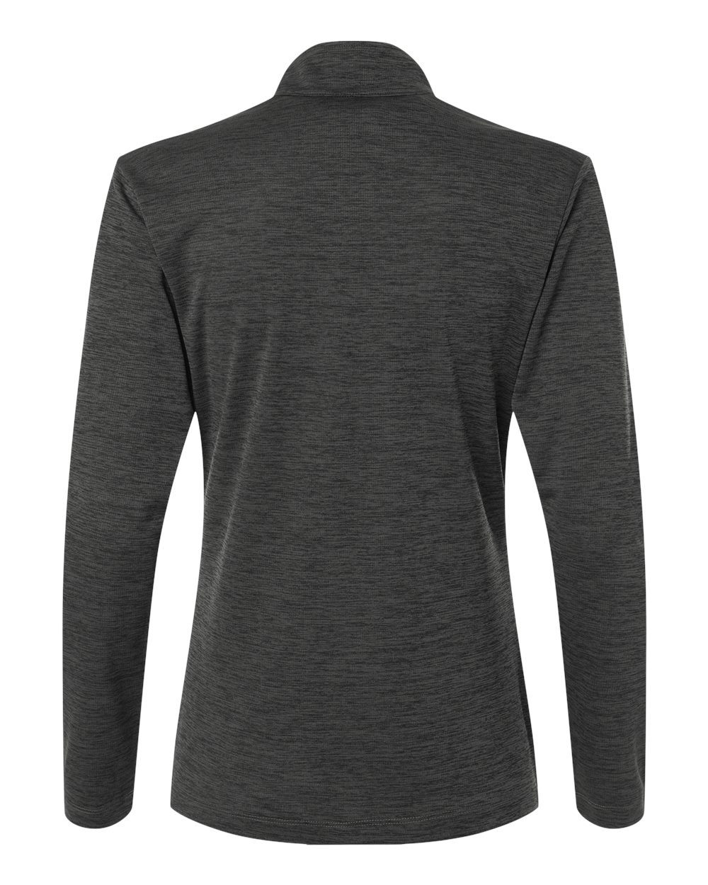 4HM70L AllPro Womens Pro-Lock Performance Mélange Quarter-Zip Pullover - Back Image