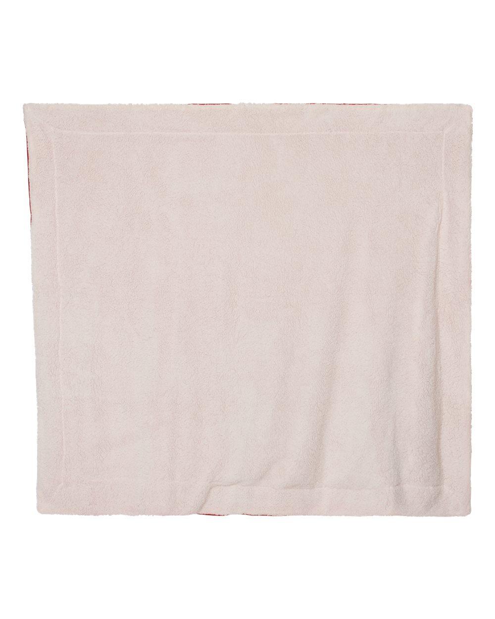 8726 Alpine Fleece Oversized Mink Sherpa Blanket - Back Image