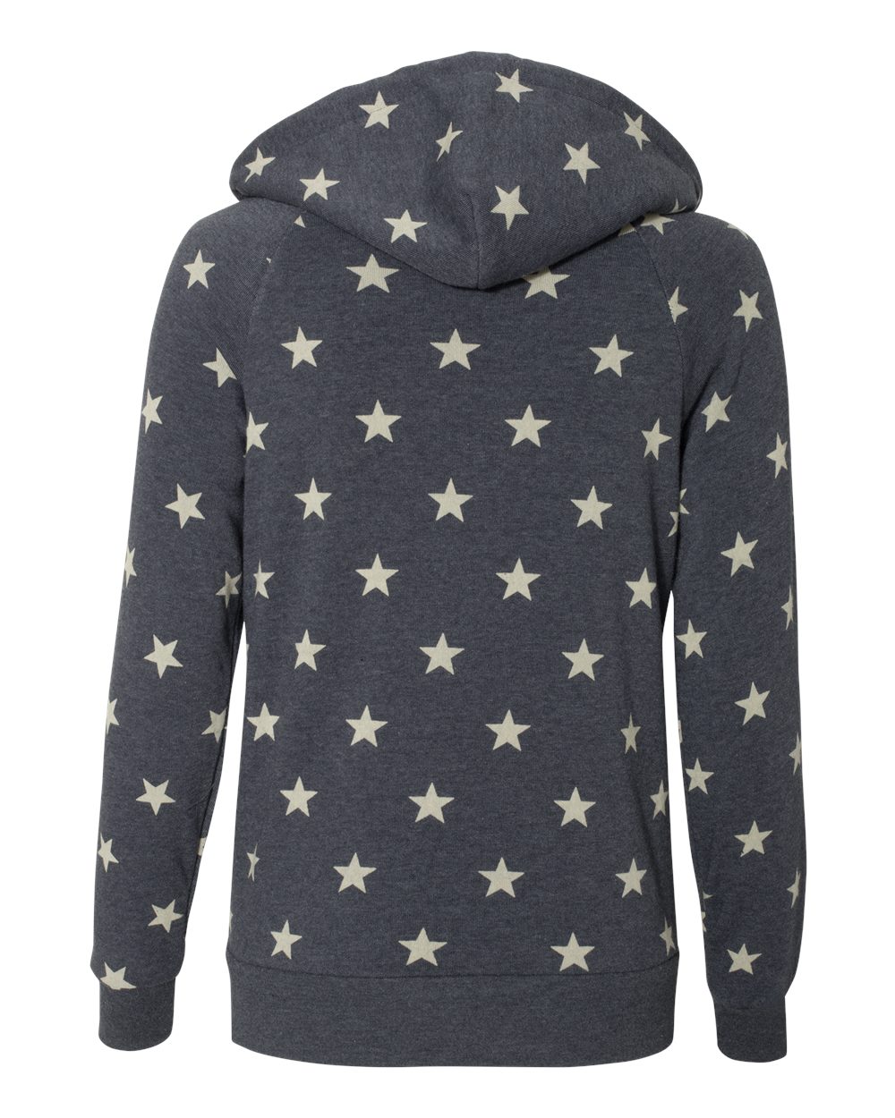 9573 Alternative Women’s Adrian Eco-Fleece Full-Zip Hoodie - Back Image