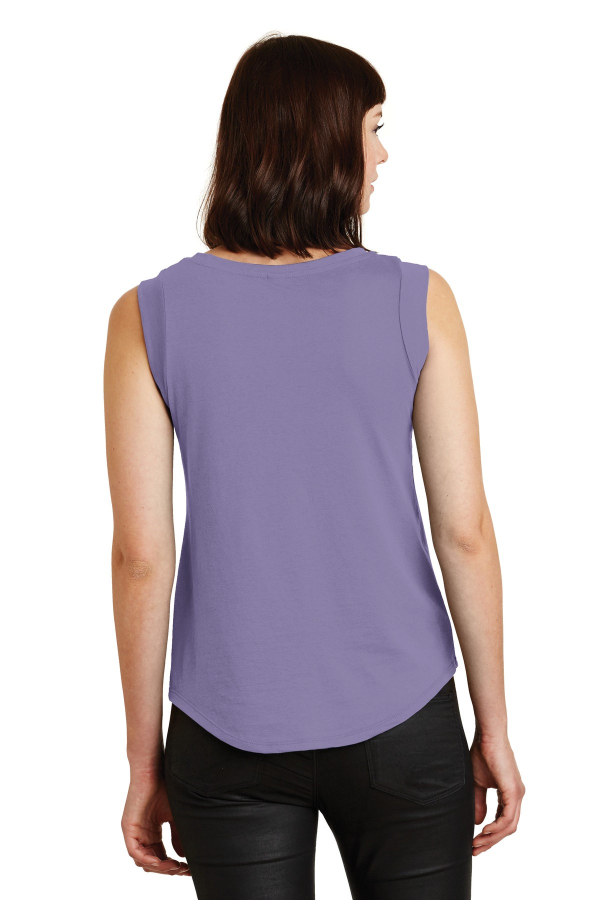 AA4013 Alternative Ladies Cap-Sleeve Satin Jersey Crew - Back Image