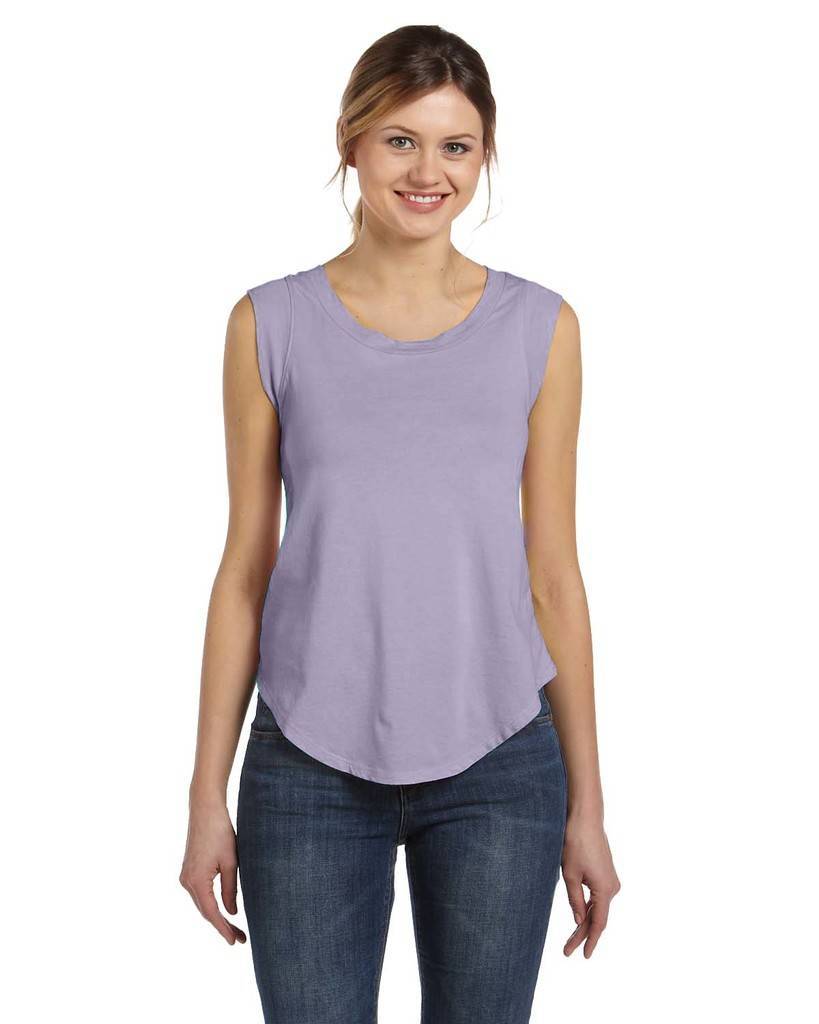 AA4013 Alternative Ladies Cap-Sleeve Satin Jersey Crew