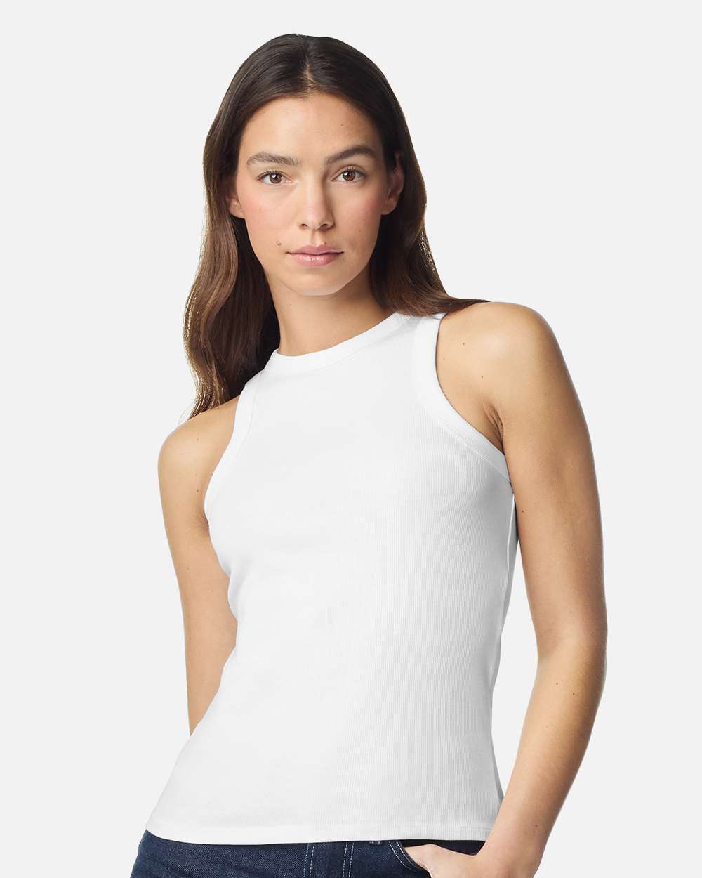 BR2101 American Apparel Womens Baby Rib Tank