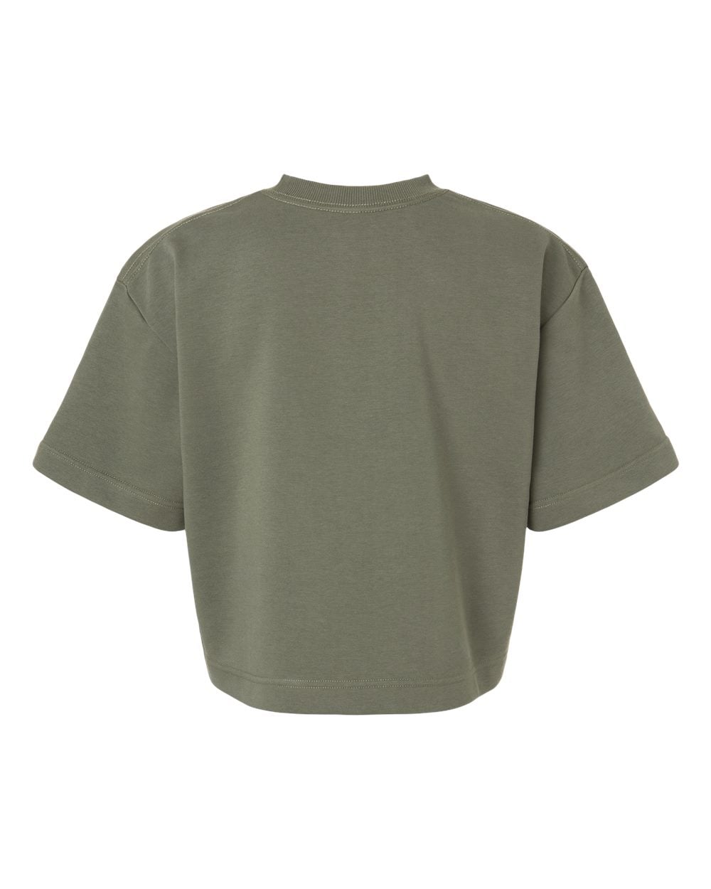 FTCB0 American Apparel Womens French Terry Mid-Length Boxy Top FTCB0 American Apparel Womens French Terry Mid-Length Boxy Top - Back Image