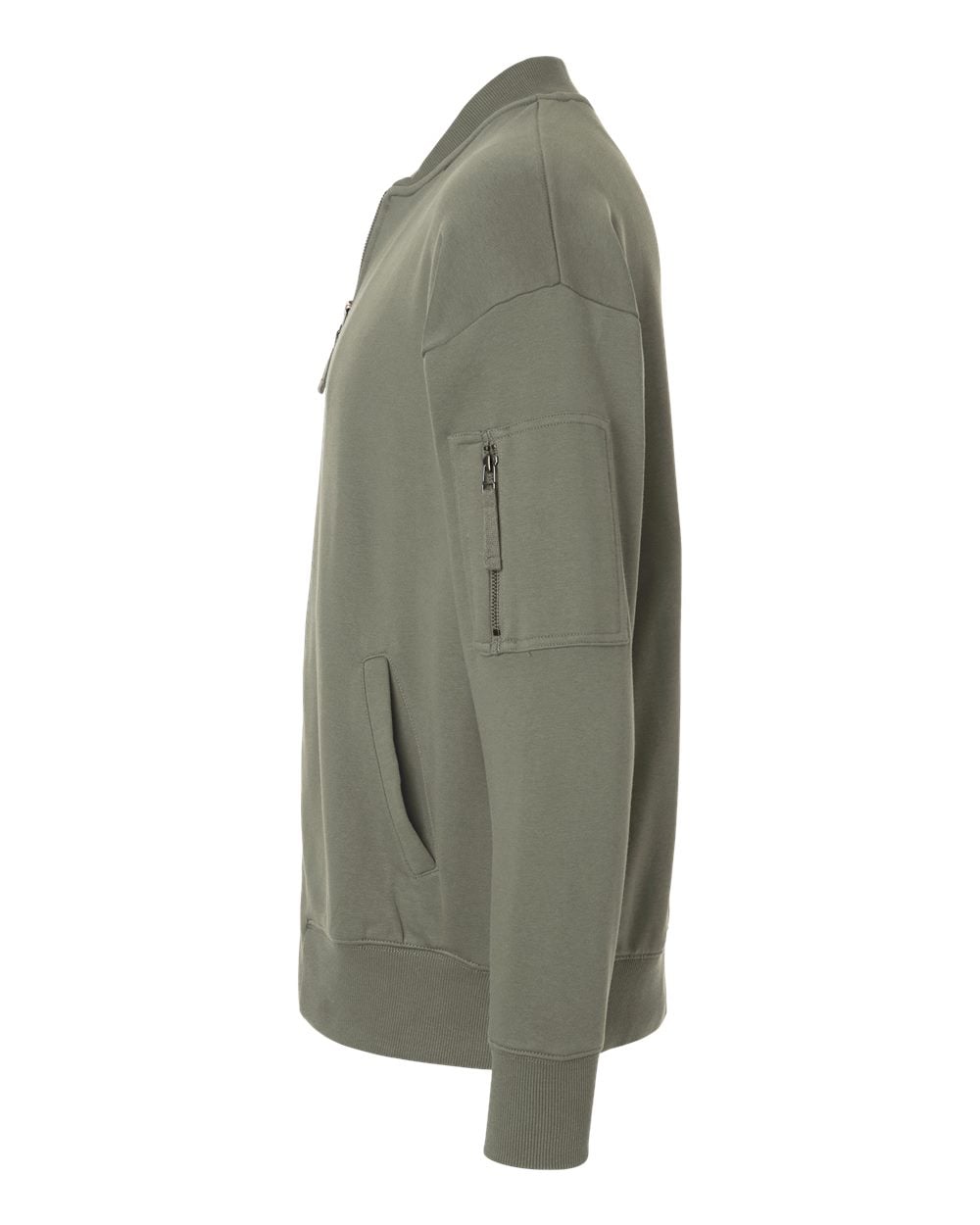 FTJ77 American Apparel Unisex French Terry Bomber Jacket FTJ77 American Apparel Unisex French Terry Bomber Jacket - Siide Image